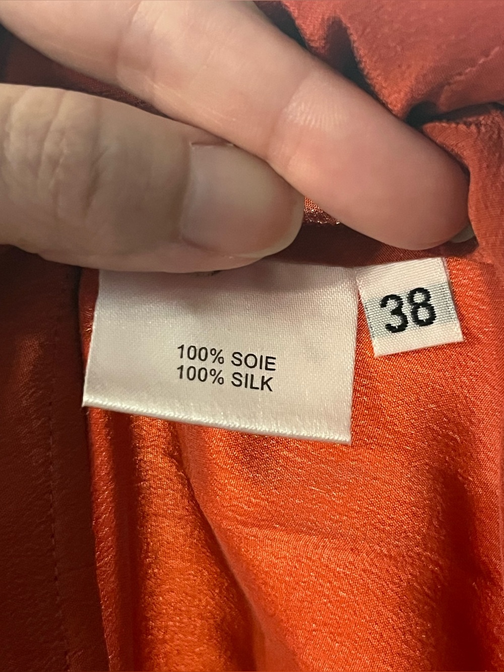 IRO PARIS Silk Rust Colored Dress - Picture 3 of 6